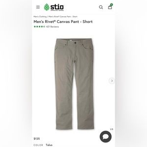 Stio Men's Rivet® Canvas Pant - Short